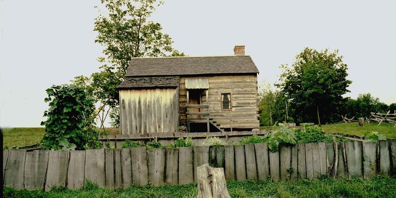Smith Log Home (rear)